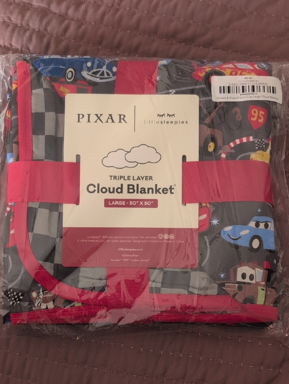 Little Sleepies Piston Cup Cloud Blanket